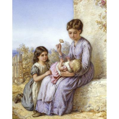 Agnes Rose Bouvier – Playing with the RattleAgnes Rose Bouvier – Playing with the Rattle